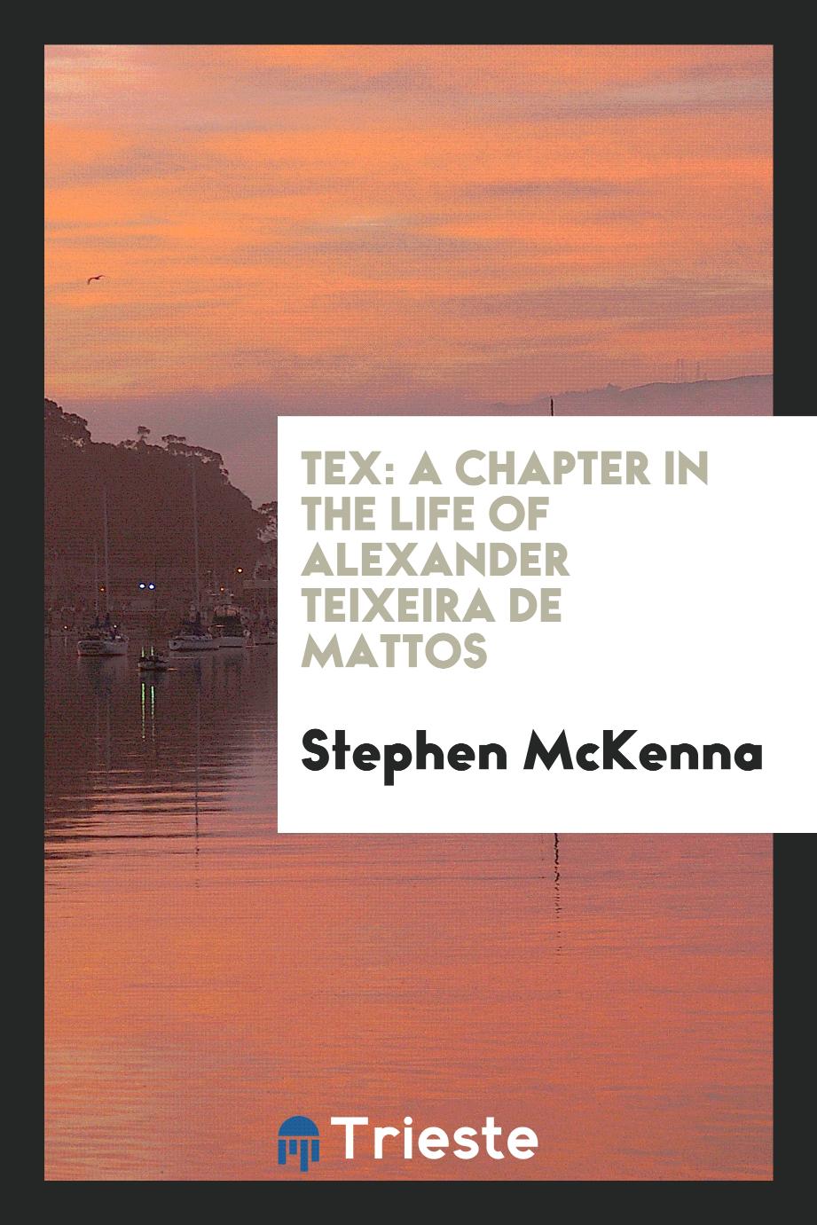 Tex: a chapter in the life of Alexander Teixeira de Mattos