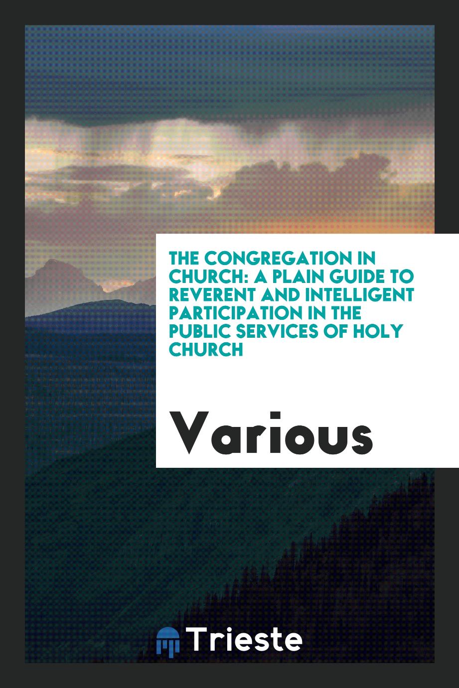The Congregation in church: a plain guide to reverent and intelligent participation in the public services of Holy Church