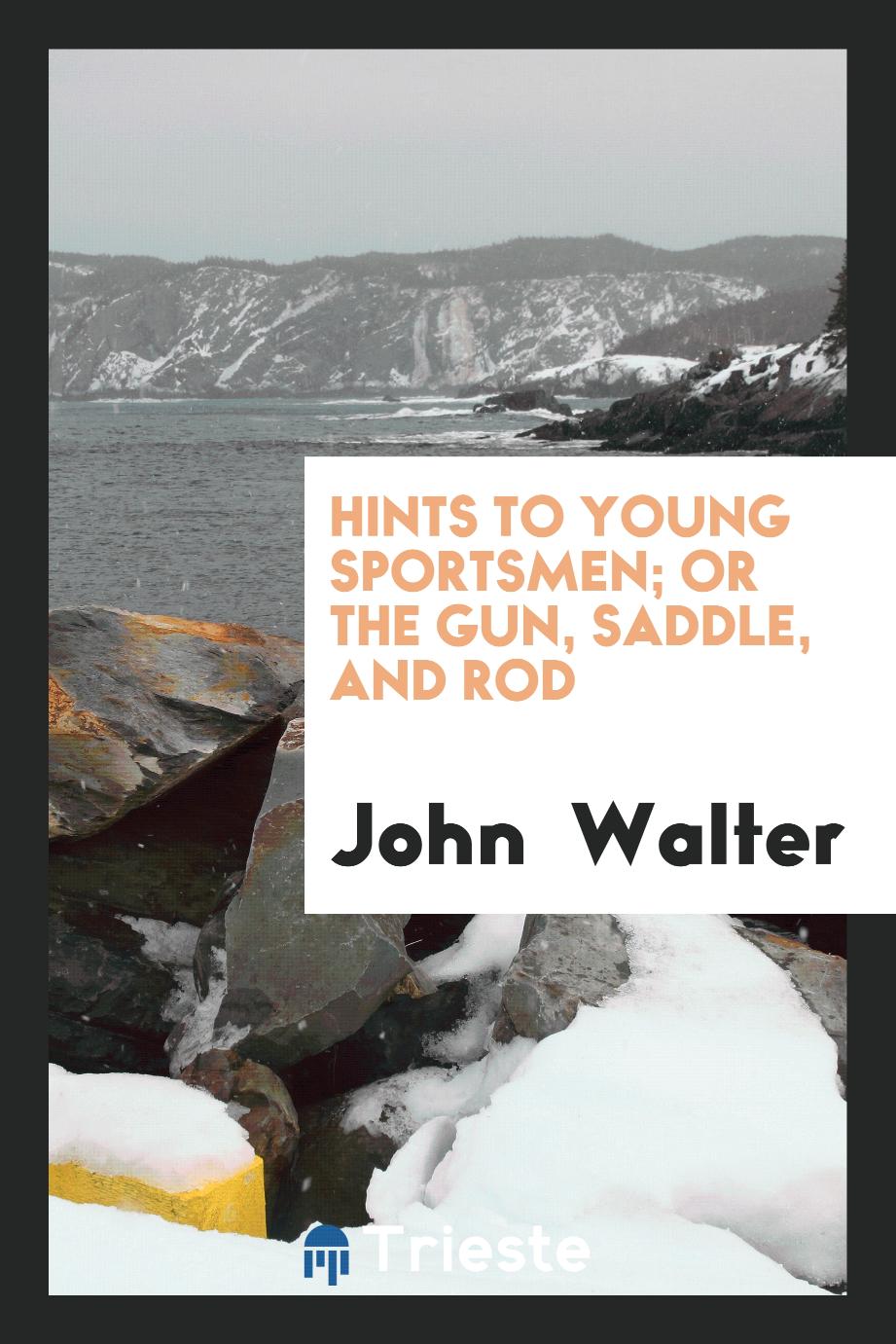 HINTS TO YOUNG SPORTSMEN; or the gun, saddle, and rod