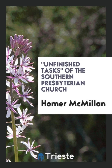 "Unfinished tasks" of the Southern Presbyterian Church