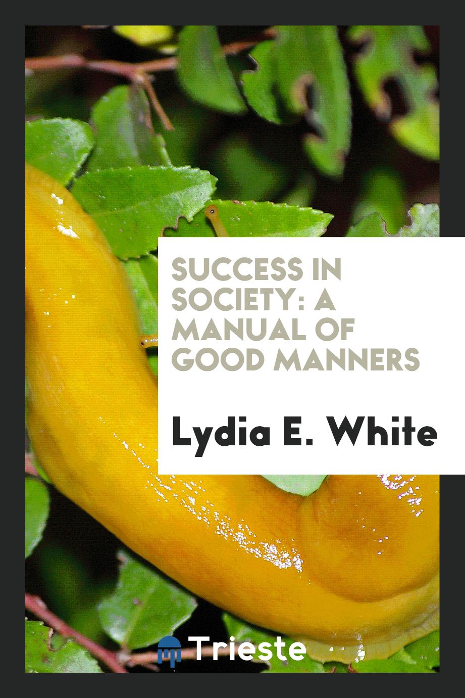Success in Society: A Manual of Good Manners