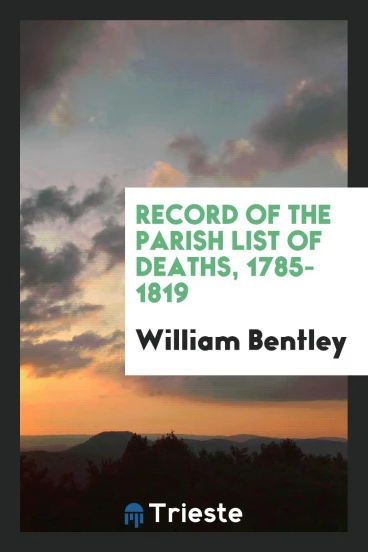 Record of the Parish List of Deaths, 1785-1819