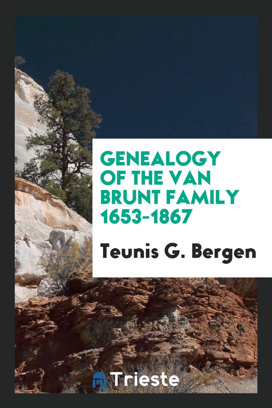 Genealogy of the Van Brunt Family 1653-1867