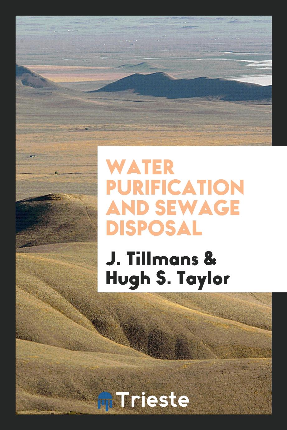Water Purification and Sewage Disposal