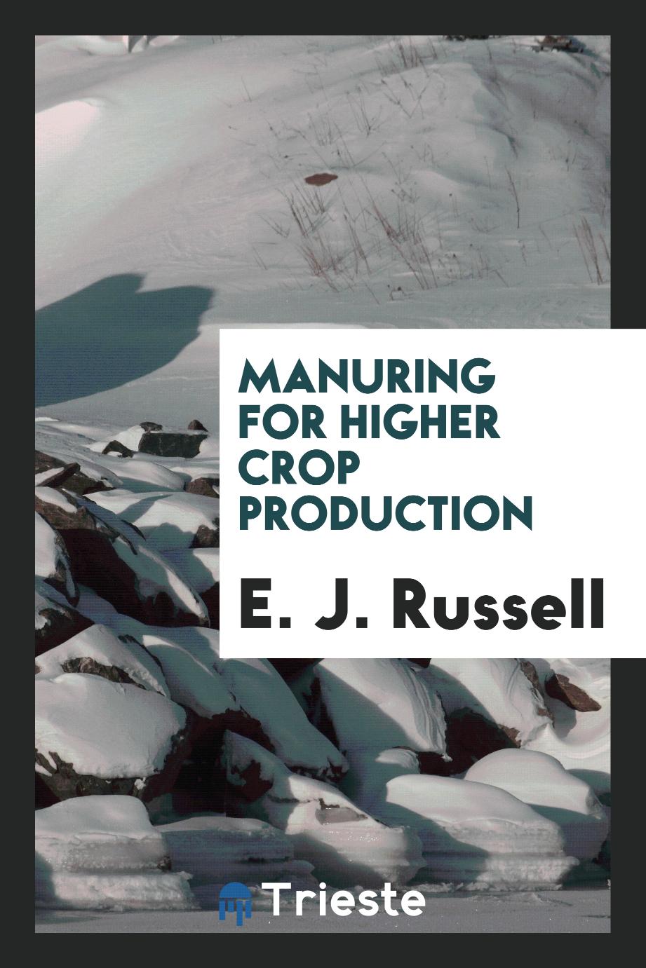 Manuring for Higher Crop Production