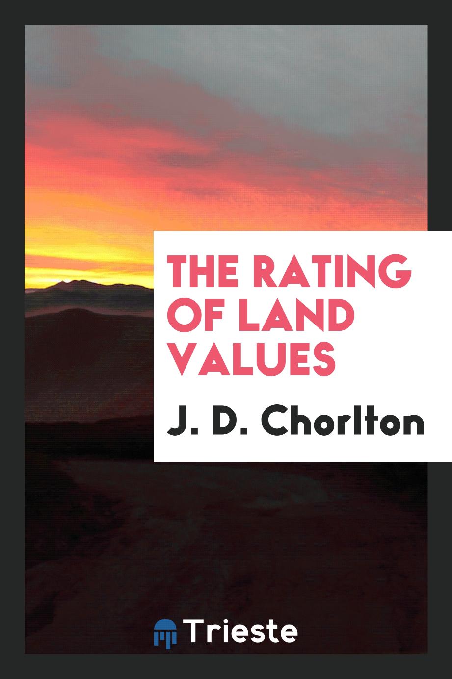 The rating of land values