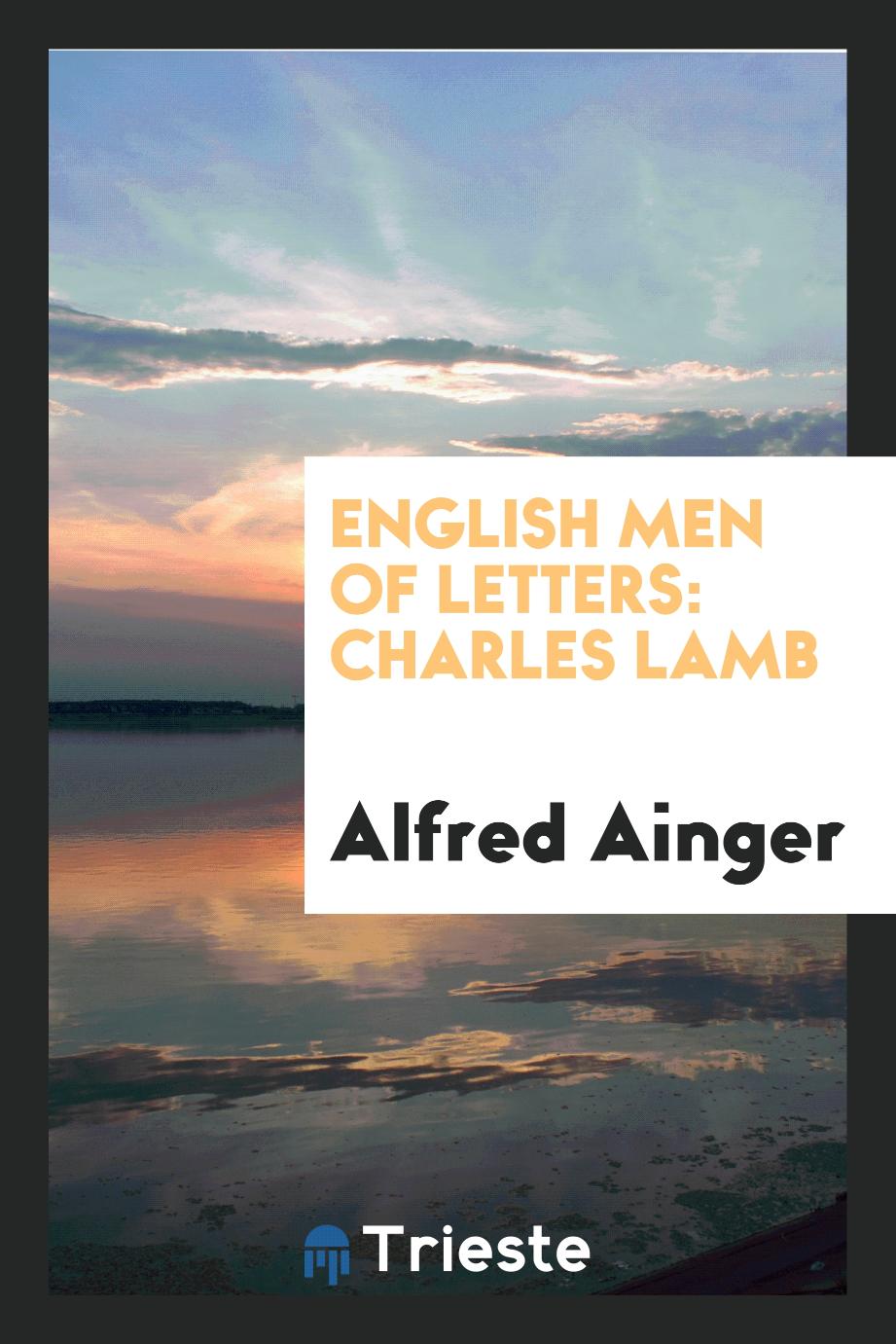 English men of letters: Charles Lamb