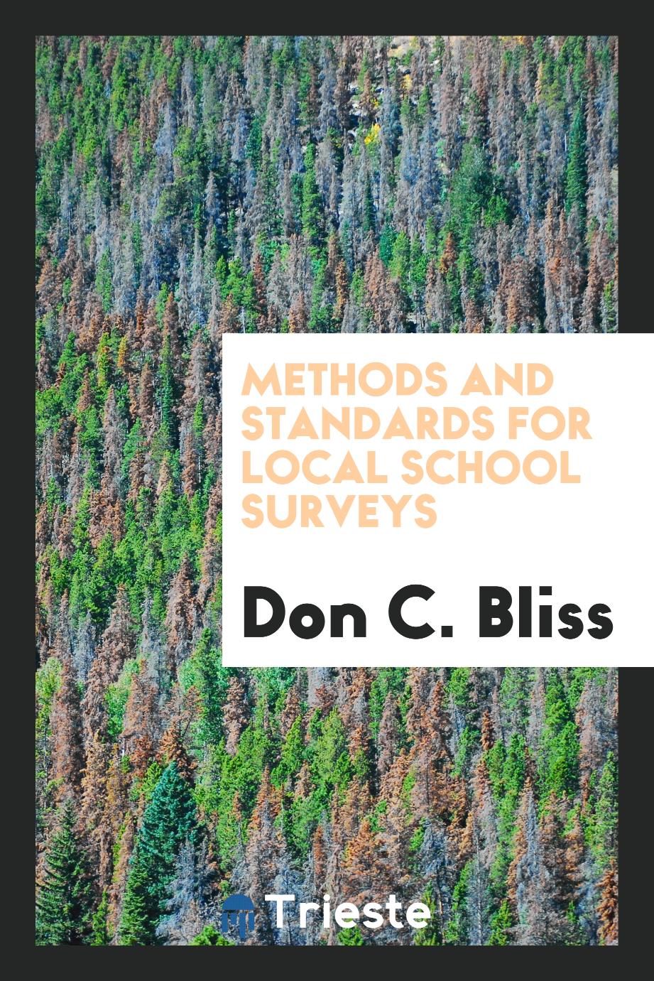 Methods and standards for local school surveys