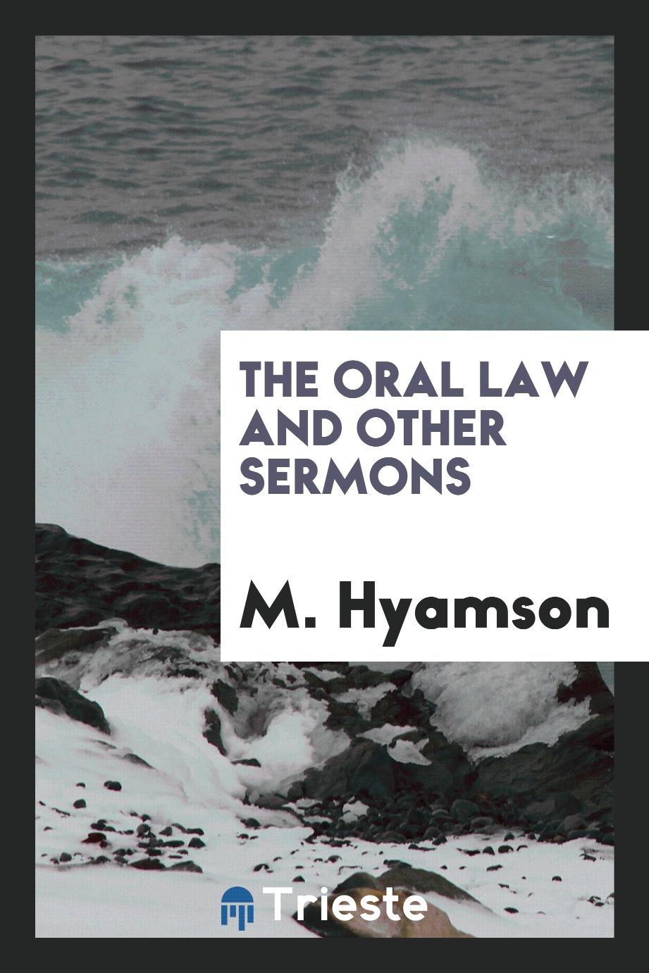 The oral law and other sermons