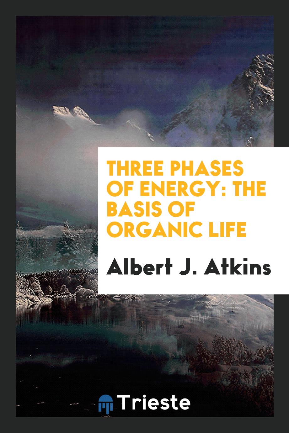 Three phases of energy: the basis of organic life
