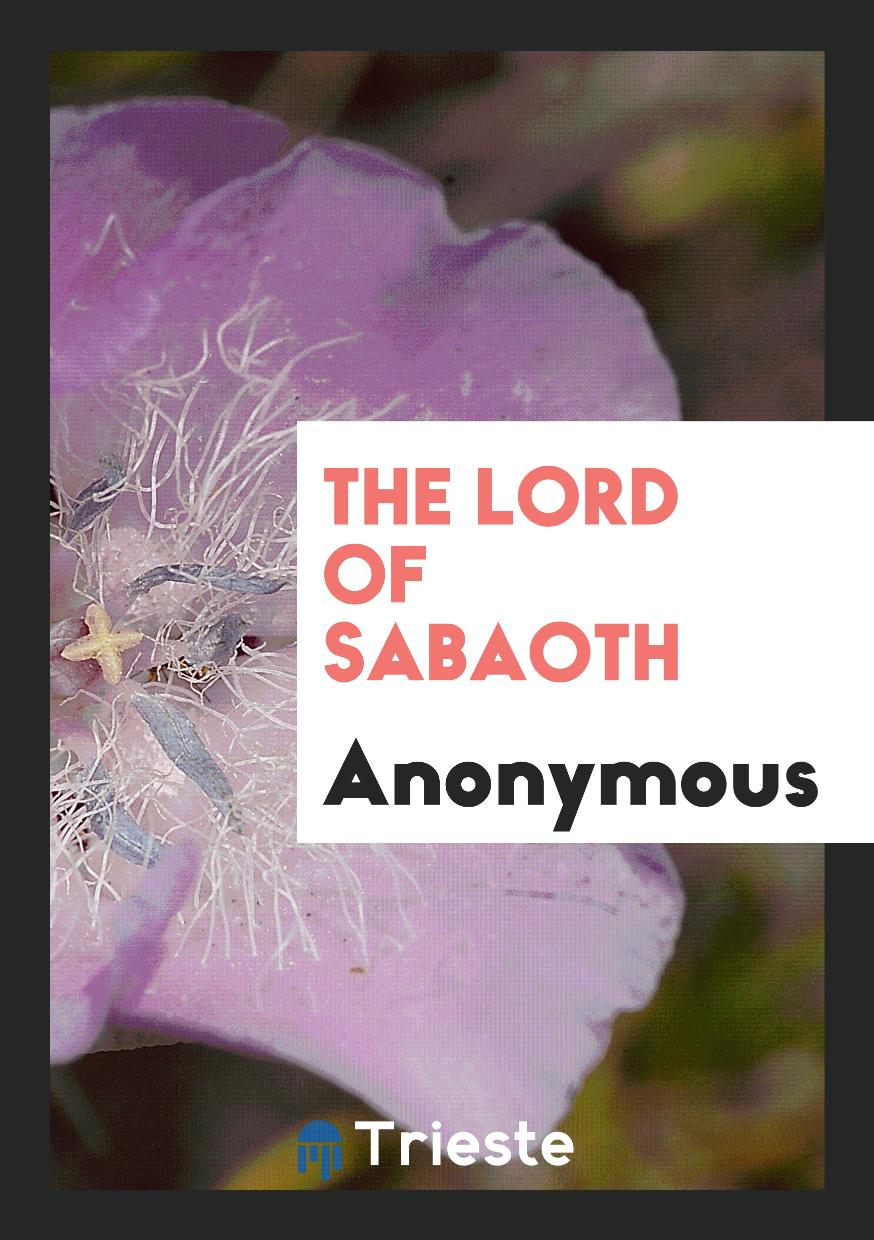 The Lord of Sabaoth