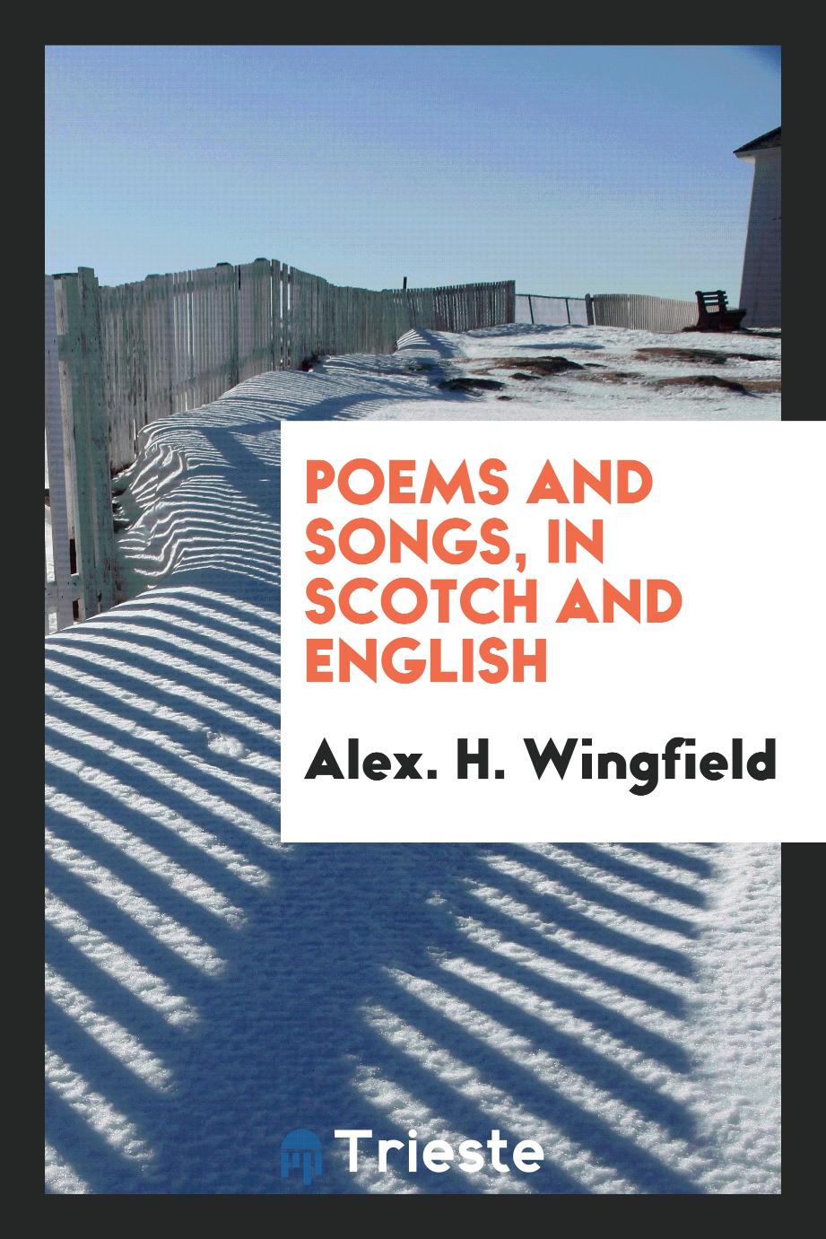 Poems and songs, in Scotch and English