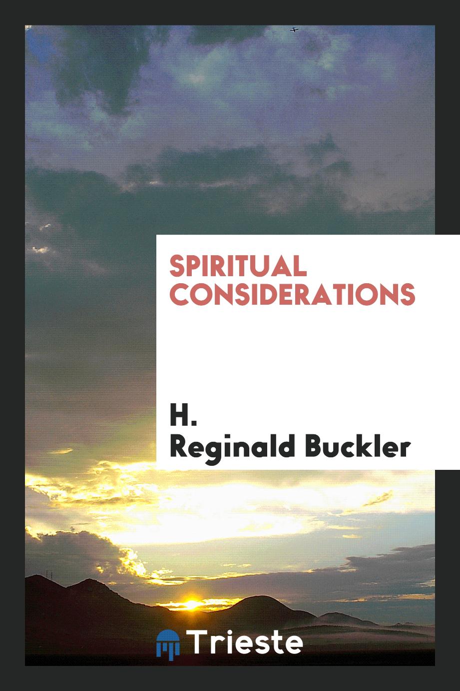 Spiritual considerations