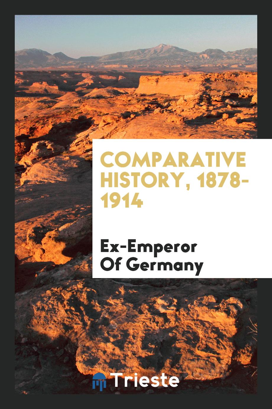 Comparative history, 1878-1914