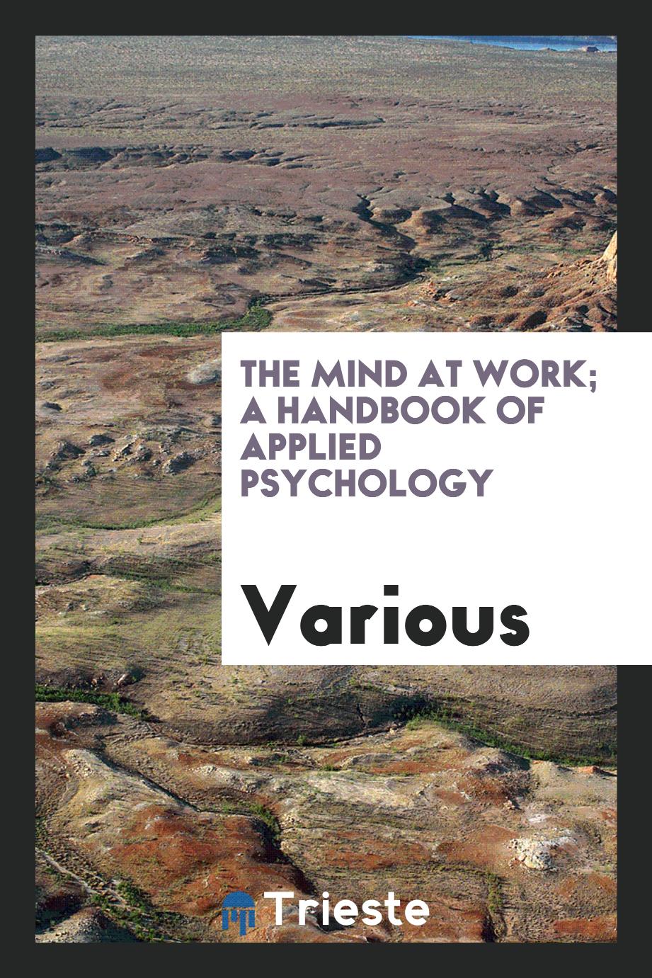 The mind at work; a handbook of applied psychology