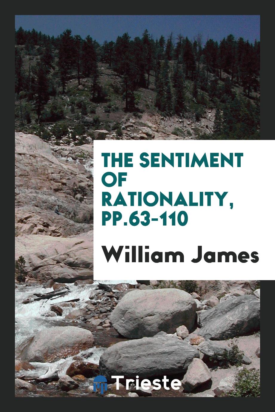 The Sentiment of Rationality, pp.63-110