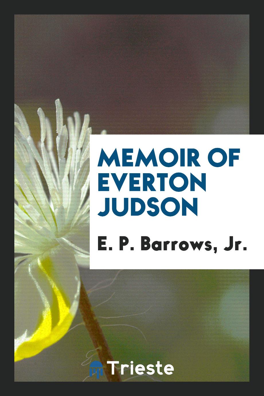 Memoir of Everton Judson