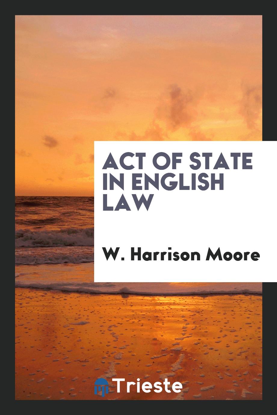Act of state in English law