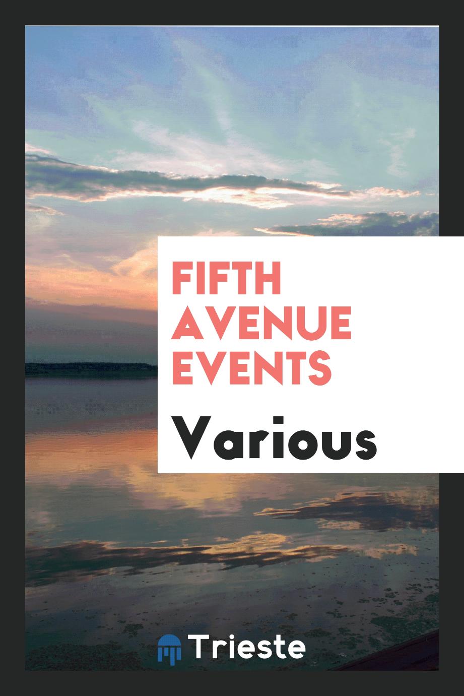 Fifth Avenue Events