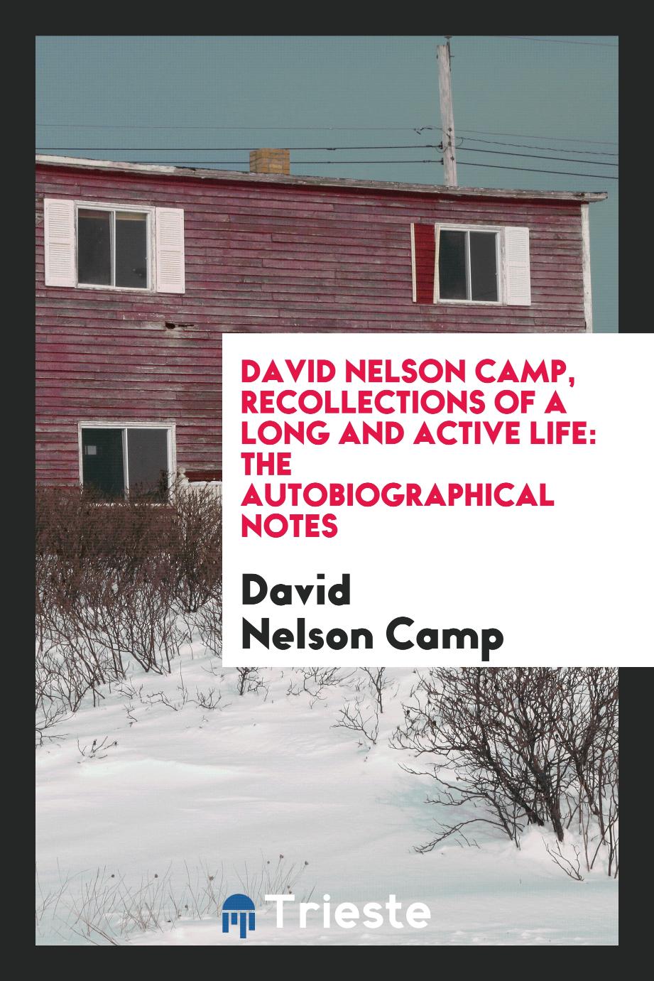 David Nelson Camp, Recollections of a Long and Active Life: The Autobiographical Notes