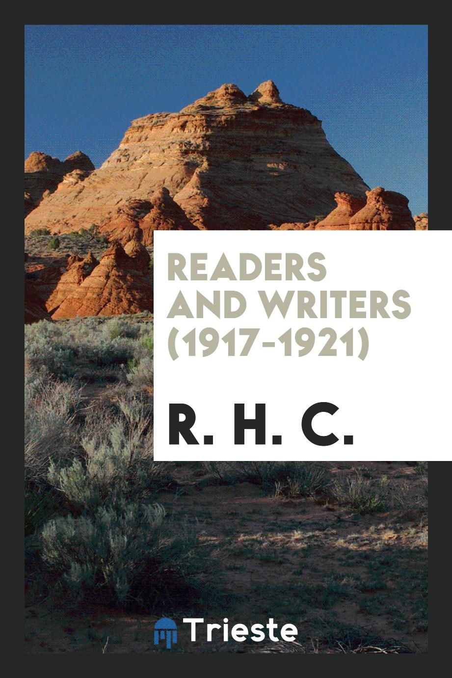 Readers and writers (1917-1921)