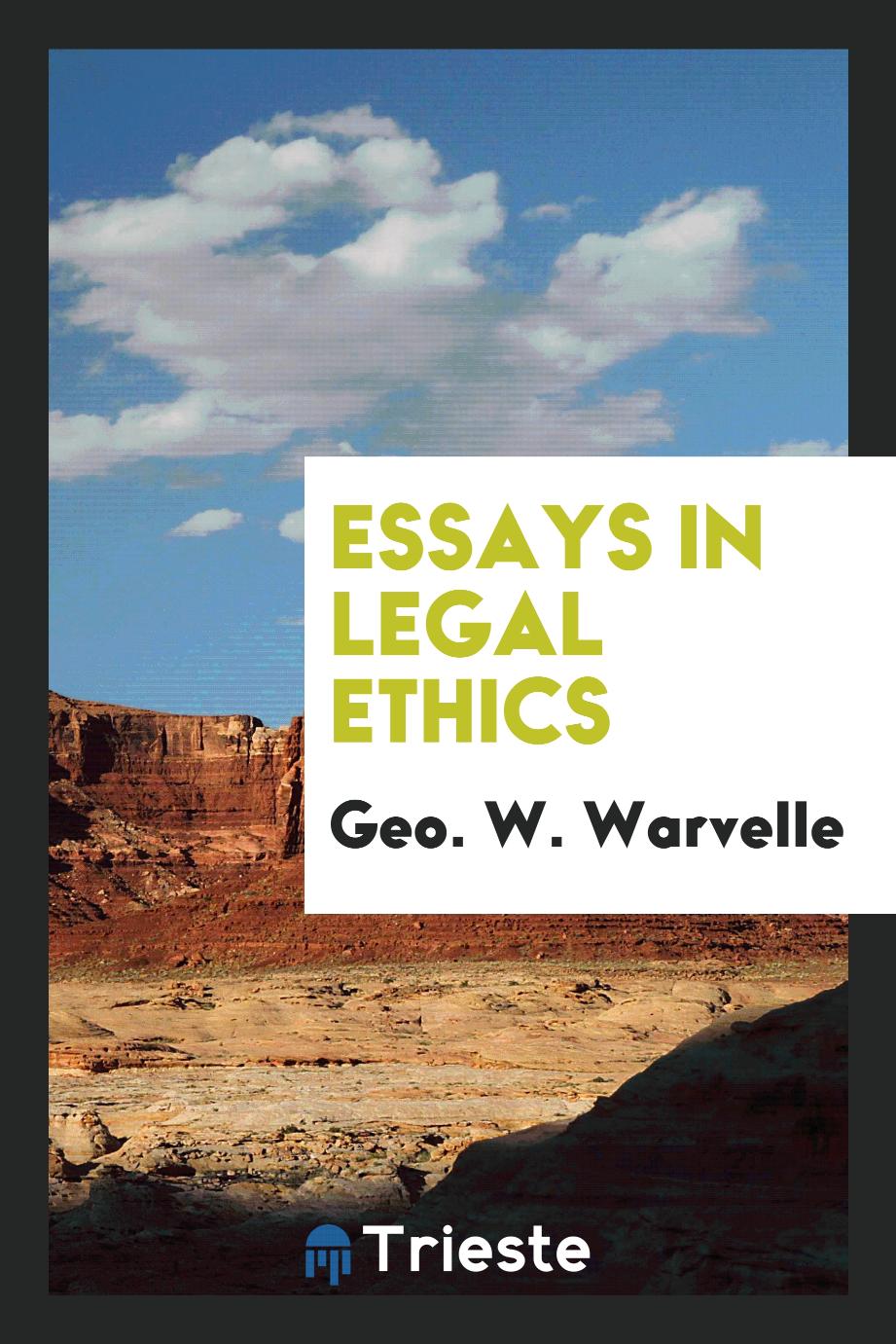 Essays in legal ethics