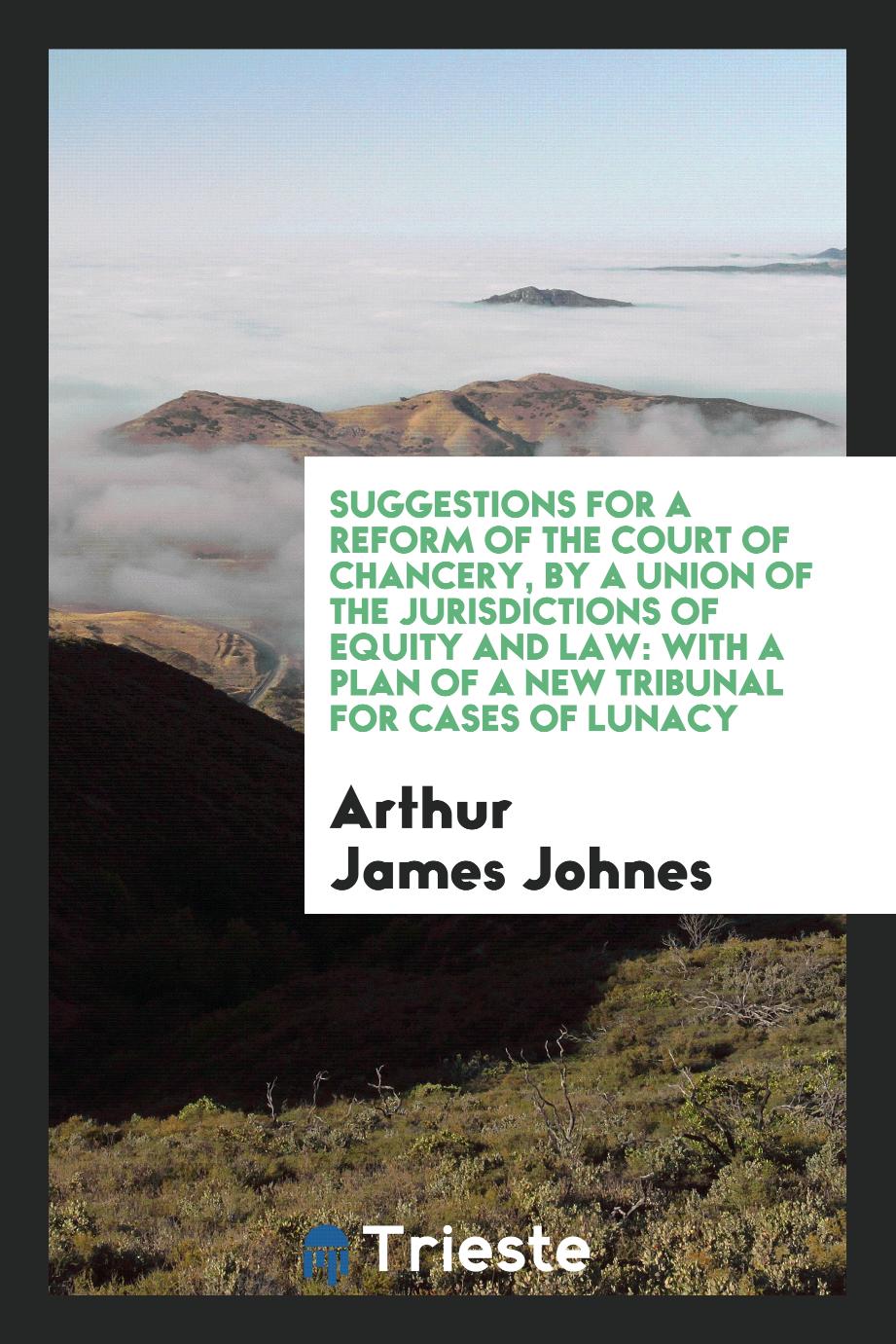 Suggestions for a Reform of the Court of Chancery, by a Union of the Jurisdictions of Equity and Law: With a Plan of a New Tribunal for Cases of Lunacy