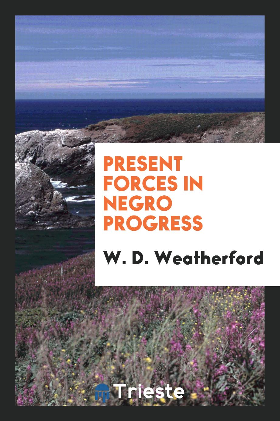 Present Forces in Negro Progress