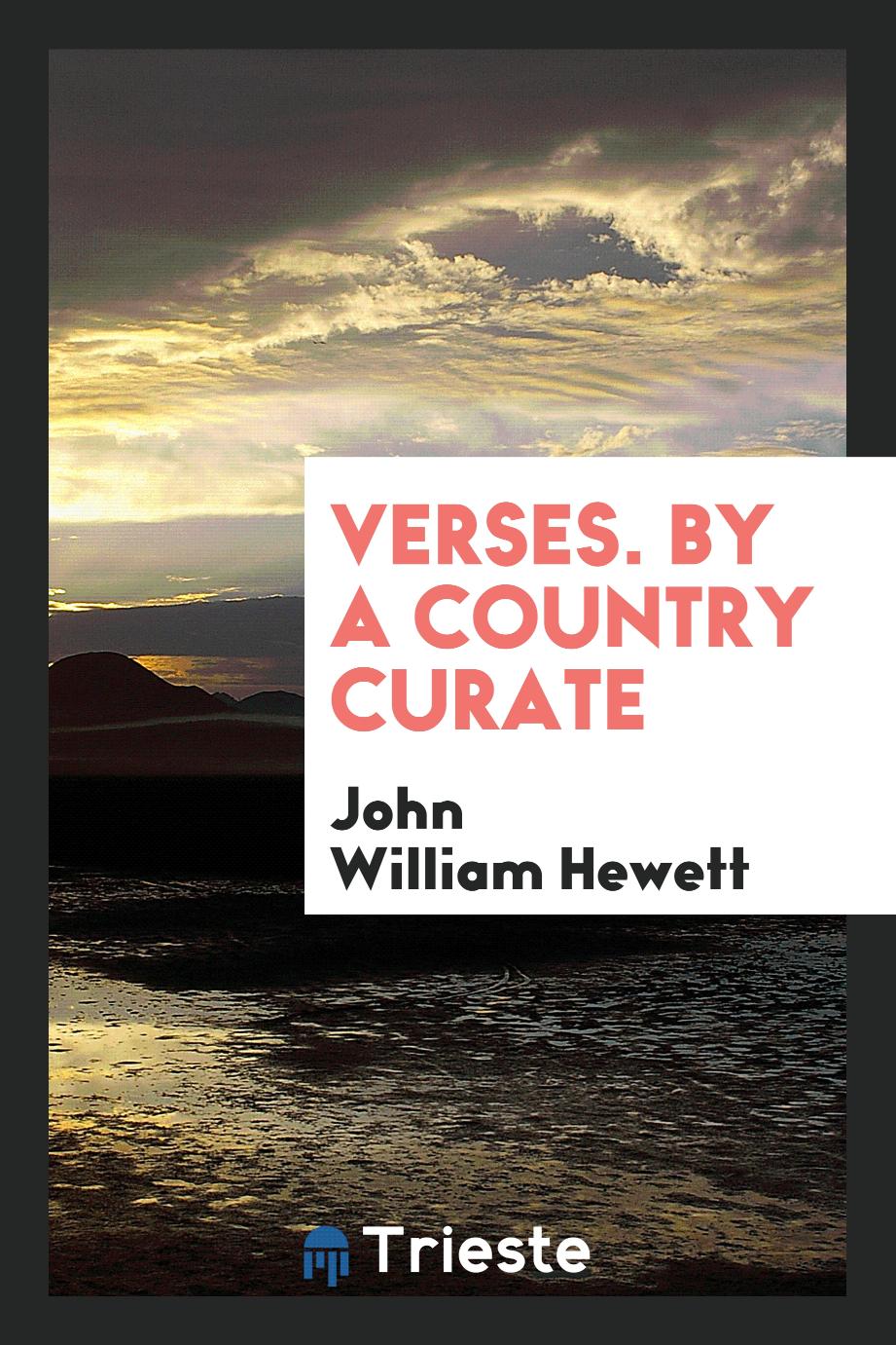 Verses. By a Country Curate
