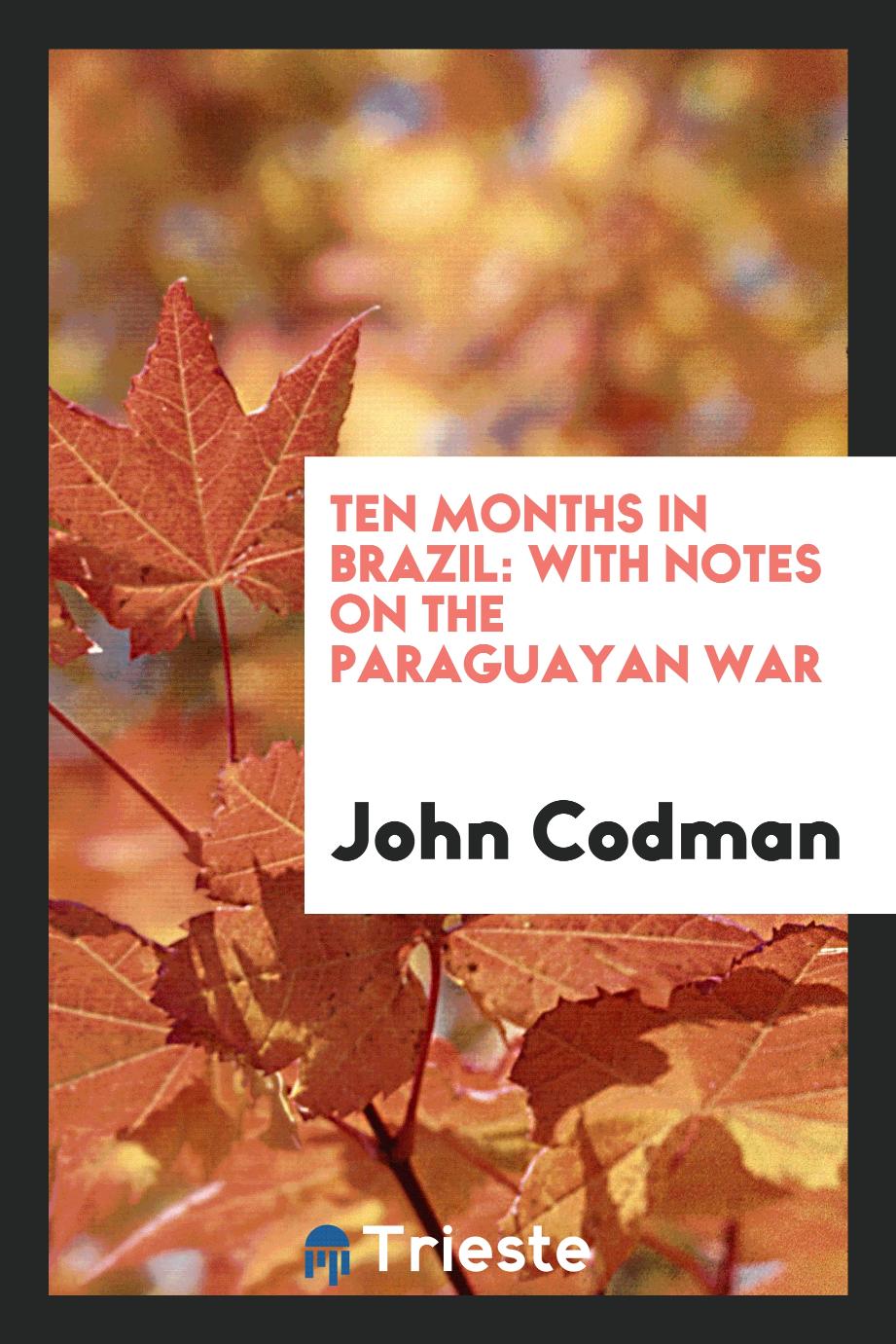 Ten Months in Brazil: With Notes on the Paraguayan War