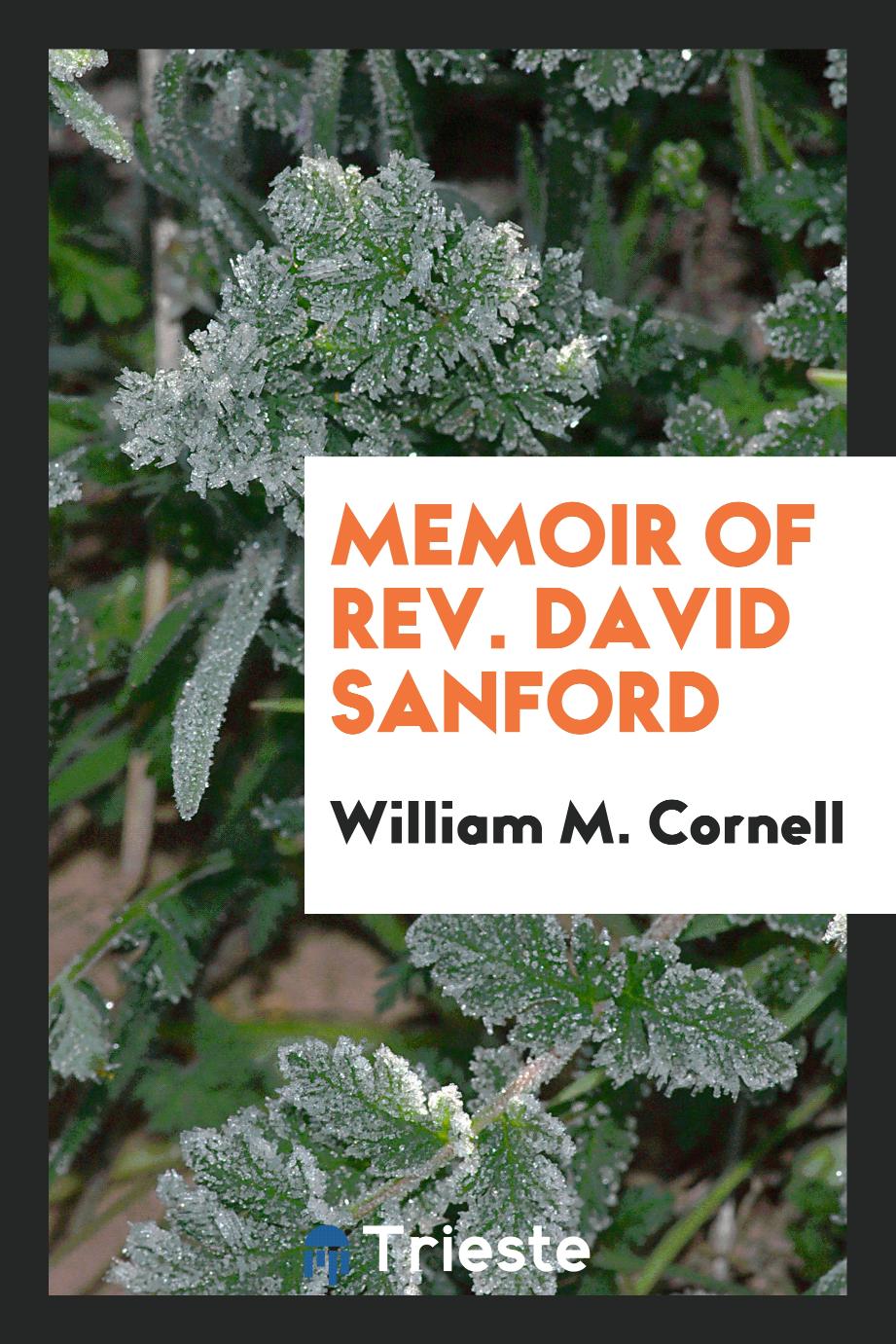 Memoir of Rev. David Sanford