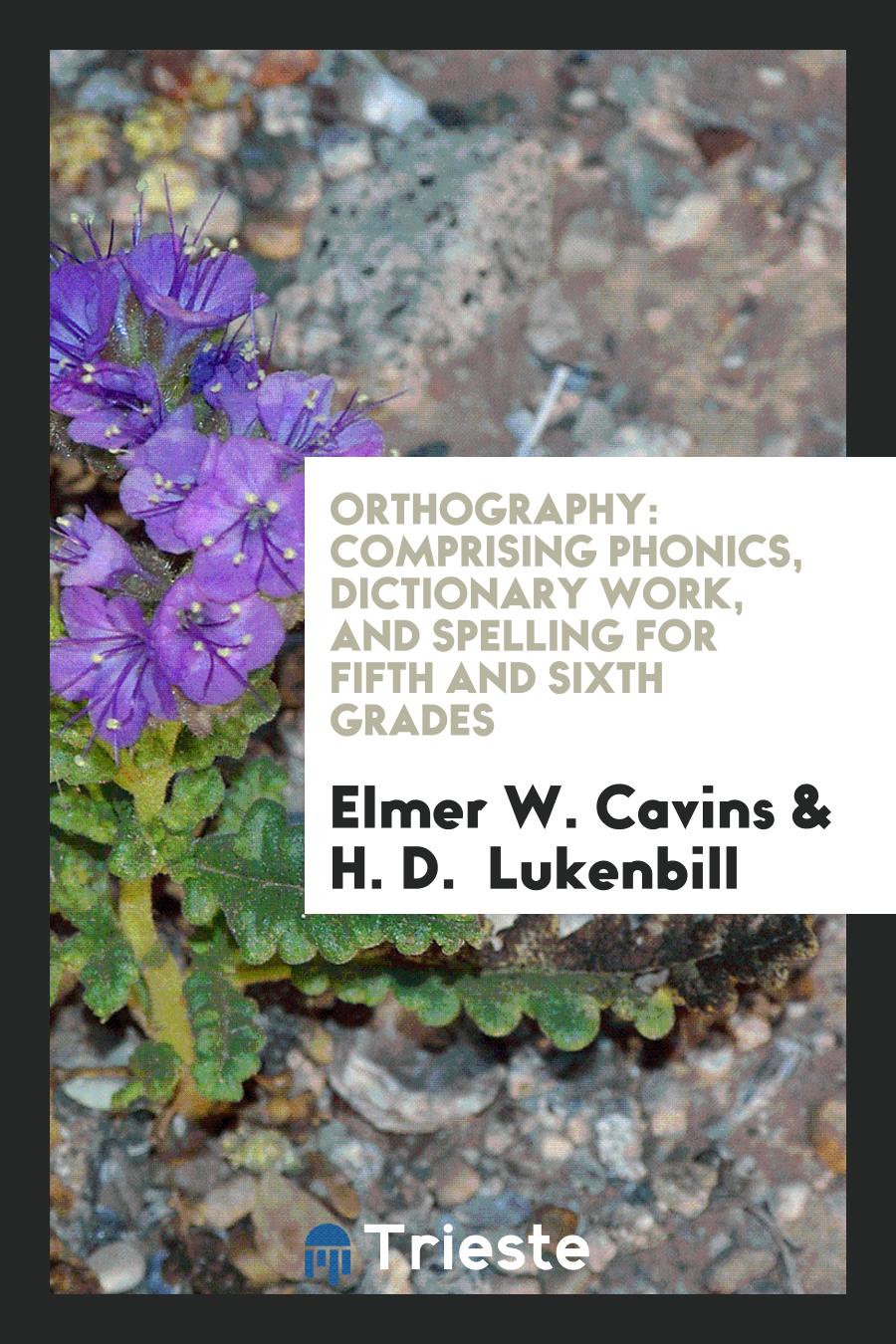 Orthography: Comprising Phonics, Dictionary Work, and Spelling for Fifth and Sixth Grades