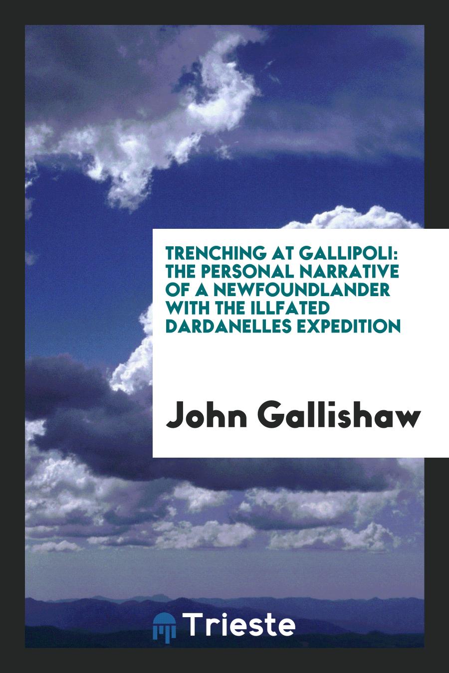 Trenching at Gallipoli: The Personal Narrative of a Newfoundlander with the Illfated Dardanelles Expedition